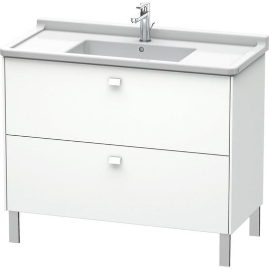 Duravit Brioso BR44230 40" x 27" x 18" Two Drawer Floor Standing Vanity Unit in White Matt