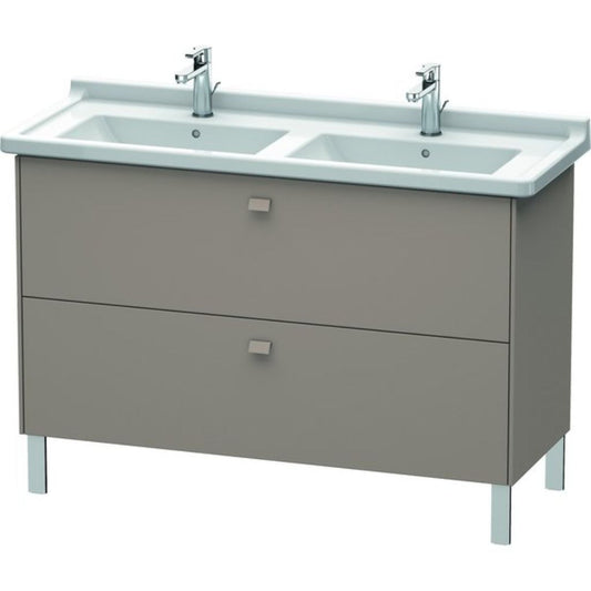 Duravit Brioso BR44240 48" x 27" x 18" Two Drawer Floor Standing Vanity Unit in Basalt Matt