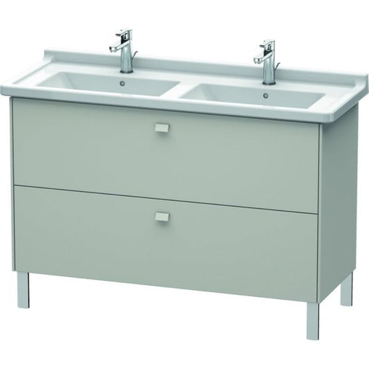 Duravit Brioso BR44240 48" x 27" x 18" Two Drawer Floor Standing Vanity Unit in Concrete Grey Matt