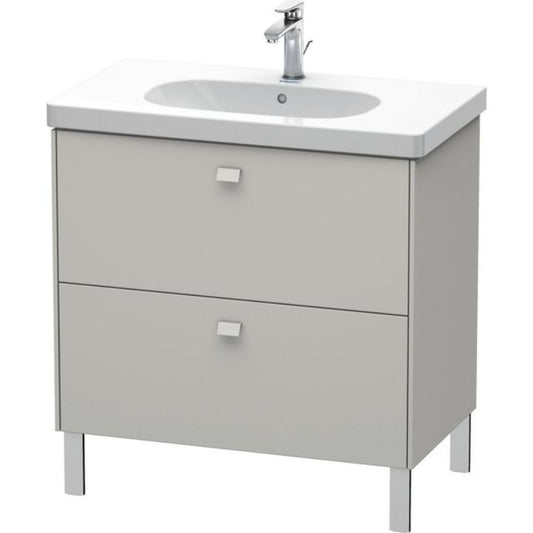 Duravit Brioso BR44260 32" x 27" x 18" Two Drawer Floor Standing Vanity Unit in Concrete Grey Matt