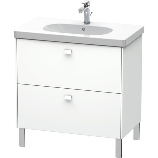 Duravit Brioso BR44260 32" x 27" x 18" Two Drawer Floor Standing Vanity Unit in White Matt
