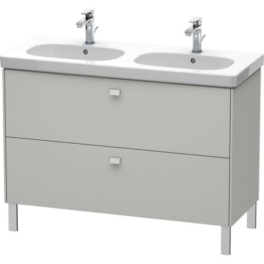 Duravit Brioso BR44280 46" x 27" x 18" Two Drawer Floor Standing Vanity Unit in Concrete Grey Matt