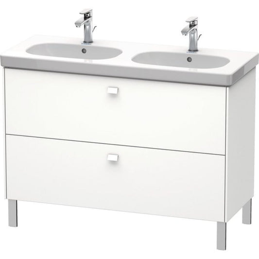 Duravit Brioso BR44280 46" x 27" x 18" Two Drawer Floor Standing Vanity Unit in White Matt