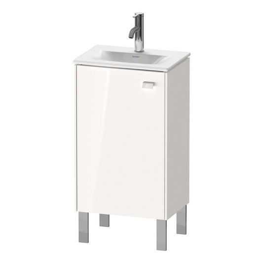 Duravit Brioso BR4508 17" x 27" x 12" Floor Standing Vanity Unit With Left Hinge One Door Cabinet in White High Gloss