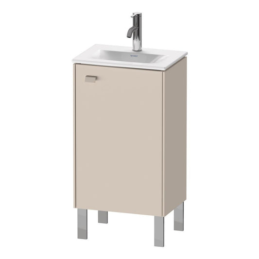 Duravit Brioso BR4508 17" x 27" x 12" Floor Standing Vanity Unit With Right Hinge One Door Cabinet in Taupe