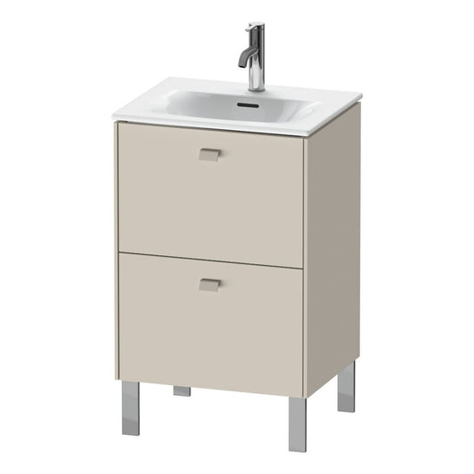 Duravit Brioso BR45090 20" x 27" x 16" Two Drawer Floor Standing Vanity Unit in Taupe