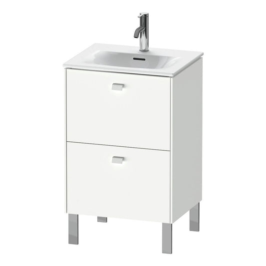 Duravit Brioso BR45090 20" x 27" x 16" Two Drawer Floor Standing Vanity Unit in White Matt