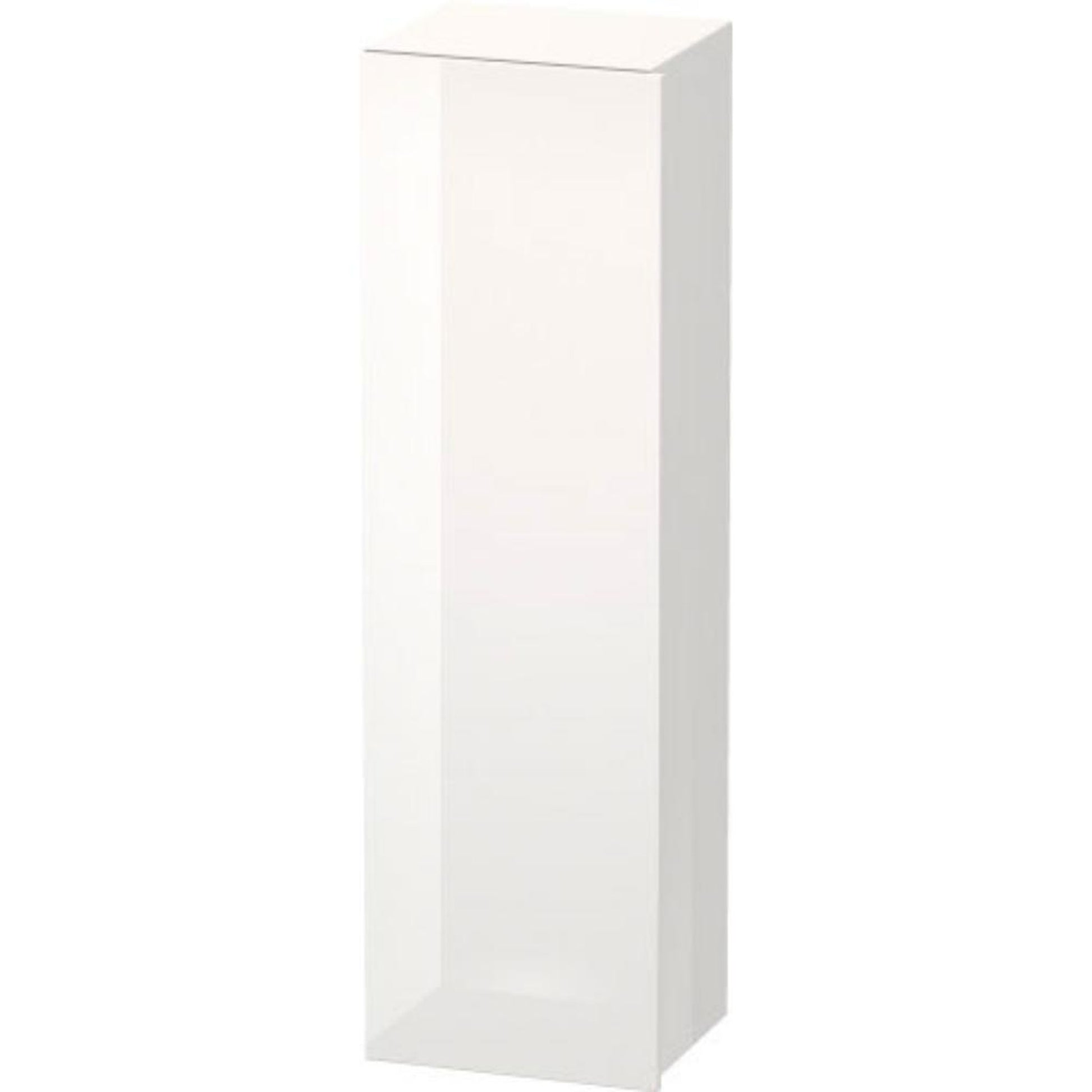 Duravit DuraStyle 16" x 55" x 14" Tall Cabinet With Left Hinge One Door in White High Gloss (DS1219L2222)