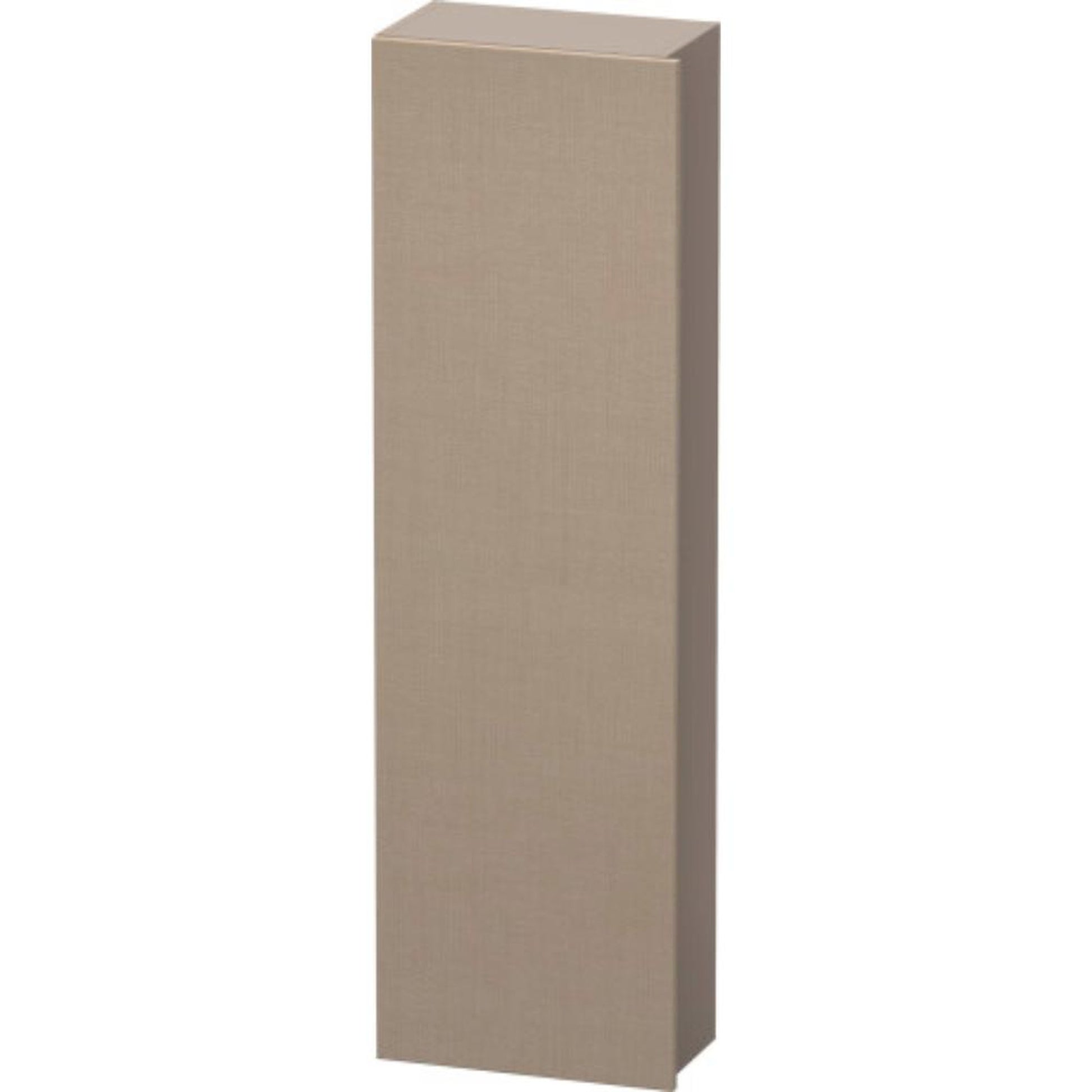Duravit DuraStyle 16" x 55" x 9" Tall Cabinet With Left Hinge One Door in Linen and Basalt (DS1218L7543)