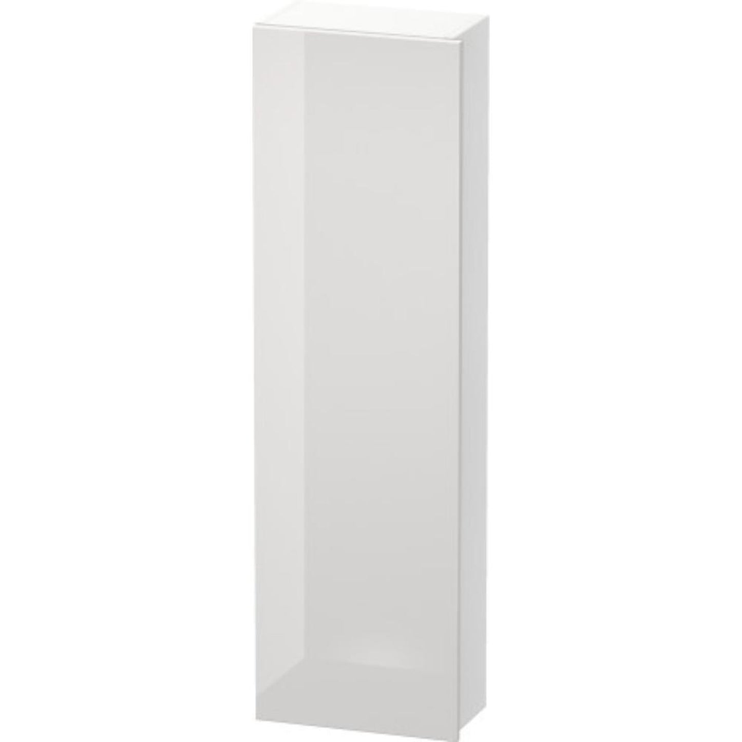 Duravit DuraStyle 16" x 55" x 9" Tall Cabinet With Left Hinge One Door in White High Gloss (DS1218L2218)
