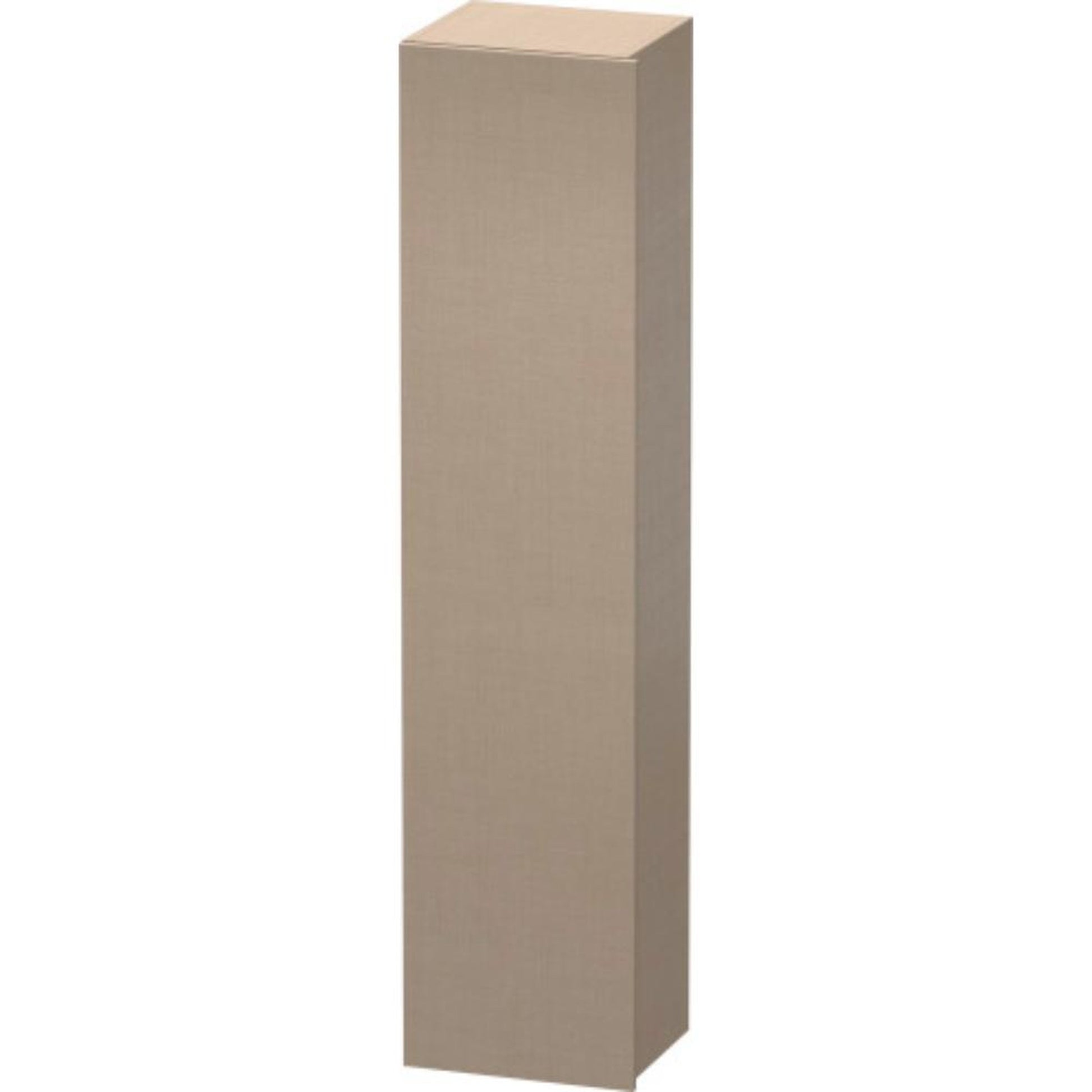 Duravit DuraStyle 16" x 71" x 14" Tall Cabinet With Left Hinge One Door in Linen (DS1229L7575)