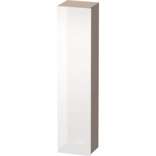 Duravit DuraStyle 16" x 71" x 14" Tall Cabinet With Left Hinge One Door in White High Gloss and Basalt (DS1229L2243)