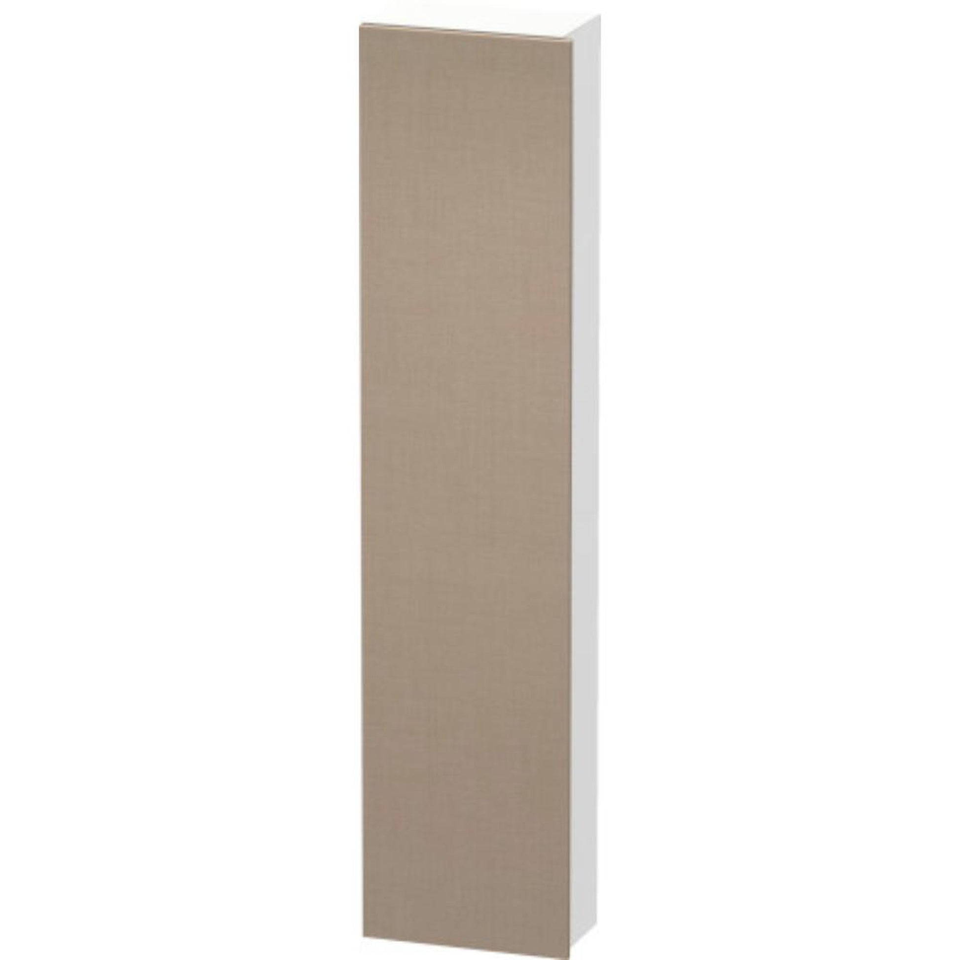 Duravit DuraStyle 16" x 71" x 9" Tall Cabinet With Left Hinge One Door in Linen and White (DS1228L7518)
