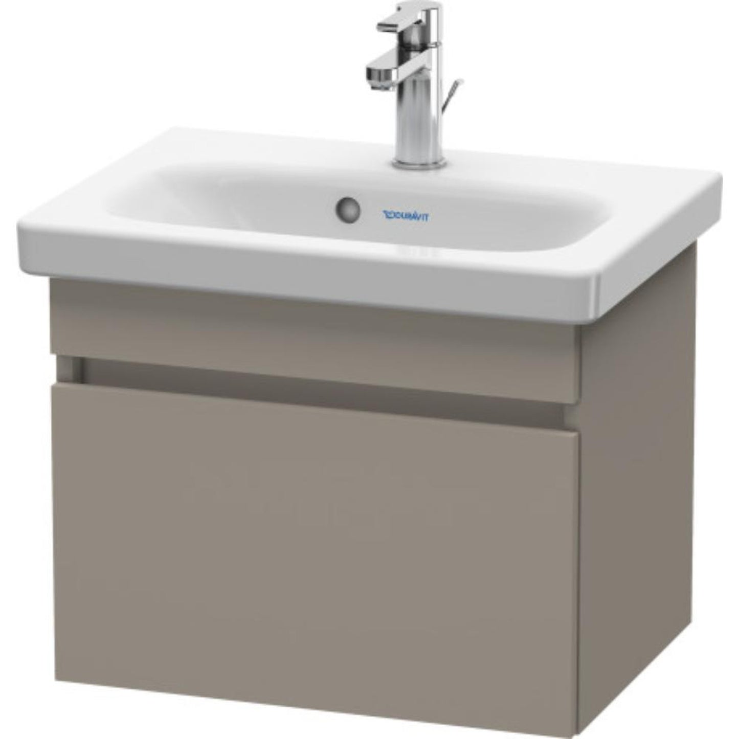 Duravit DuraStyle 20" x 16" x 14" One Drawer Wall-Mount Vanity Unit in Basalt (DS630304343)