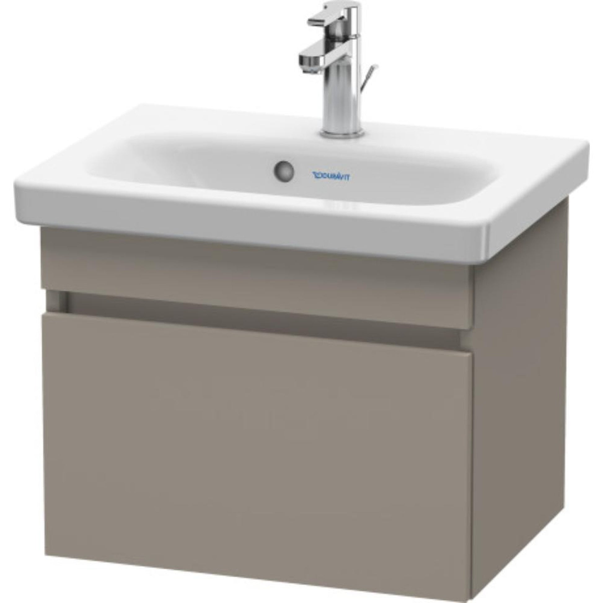 Duravit DuraStyle 20" x 16" x 14" One Drawer Wall-Mount Vanity Unit in Basalt (DS630304343)