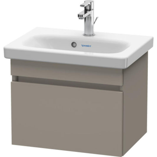 Duravit DuraStyle 20" x 16" x 14" One Drawer Wall-Mount Vanity Unit in Basalt (DS630304343)