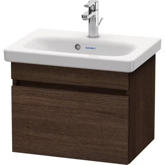 Duravit DuraStyle 20" x 16" x 14" One Drawer Wall-Mount Vanity Unit in Chestnut Dark (DS630305353)