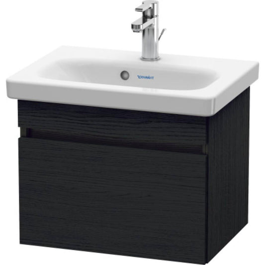 Duravit DuraStyle 20" x 16" x 14" One Drawer Wall-Mount Vanity Unit in Oak Black (DS630301616)