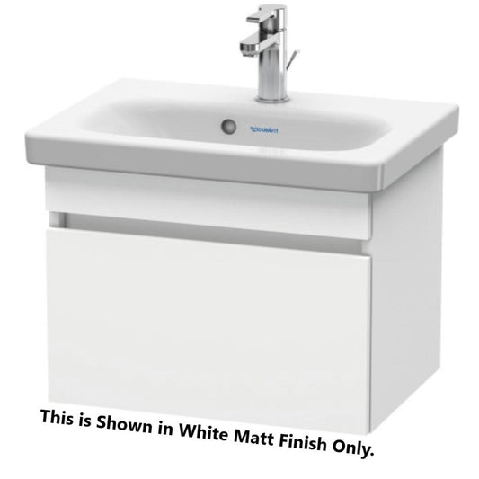 Duravit DuraStyle 20" x 16" x 14" One Drawer Wall-Mount Vanity Unit in Pine Terra and White (DS630305118)