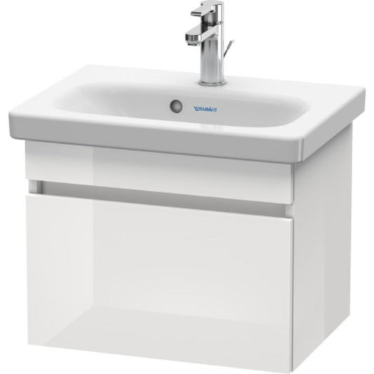 Duravit DuraStyle 20" x 16" x 14" One Drawer Wall-Mount Vanity Unit in White High Gloss (DS630302222)