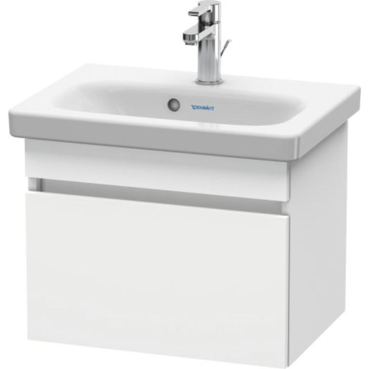 Duravit DuraStyle 20" x 16" x 14" One Drawer Wall-Mount Vanity Unit in White Matt (DS630301818)