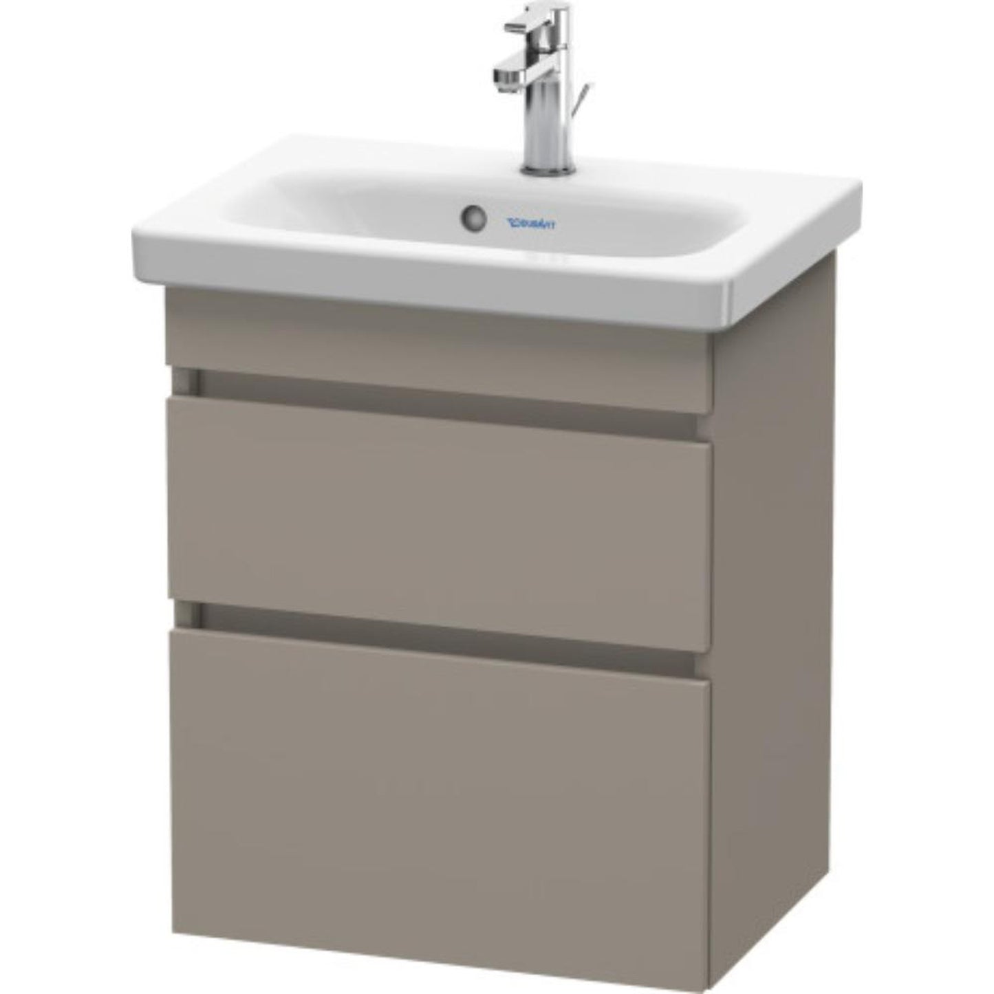 Duravit DuraStyle 20" x 24" x 14" Two Drawer Wall-Mount Vanity Unit in Basalt (DS640304343)