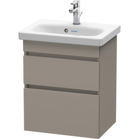 Duravit DuraStyle 20" x 24" x 14" Two Drawer Wall-Mount Vanity Unit in Basalt (DS640304343)