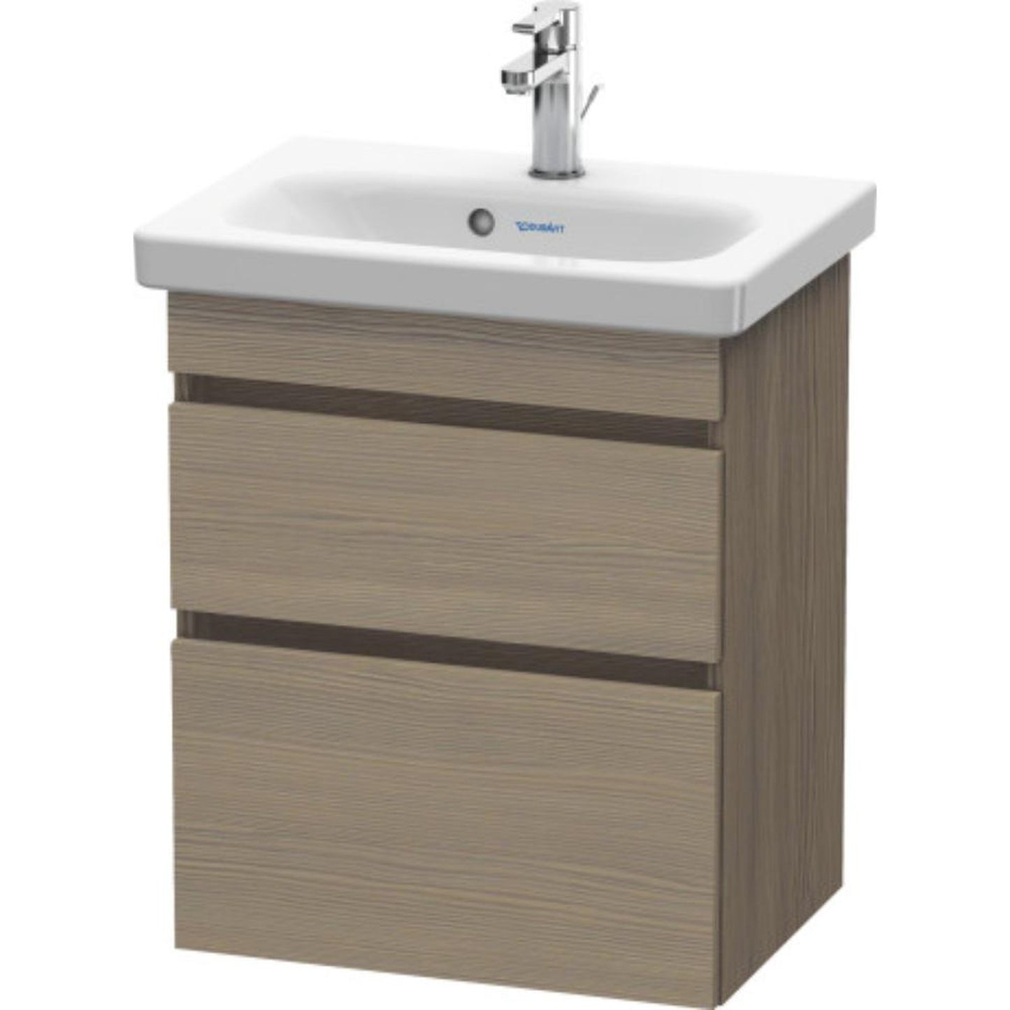 Duravit DuraStyle 20" x 24" x 14" Two Drawer Wall-Mount Vanity Unit in Oak Terra (DS640303535)