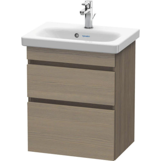 Duravit DuraStyle 20" x 24" x 14" Two Drawer Wall-Mount Vanity Unit in Oak Terra (DS640303535)