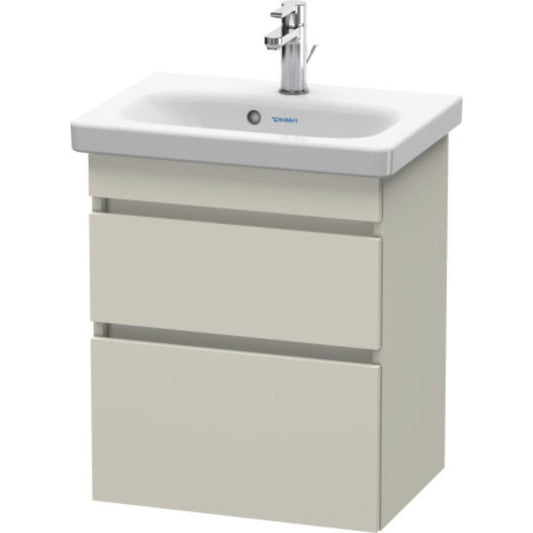 Duravit DuraStyle 20" x 24" x 14" Two Drawer Wall-Mount Vanity Unit in Taupe (DS640309191)