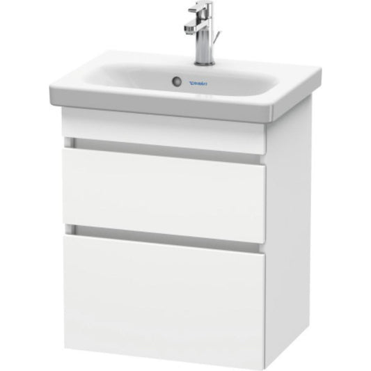 Duravit DuraStyle 20" x 24" x 14" Two Drawer Wall-Mount Vanity Unit in White Matt (DS640301818)