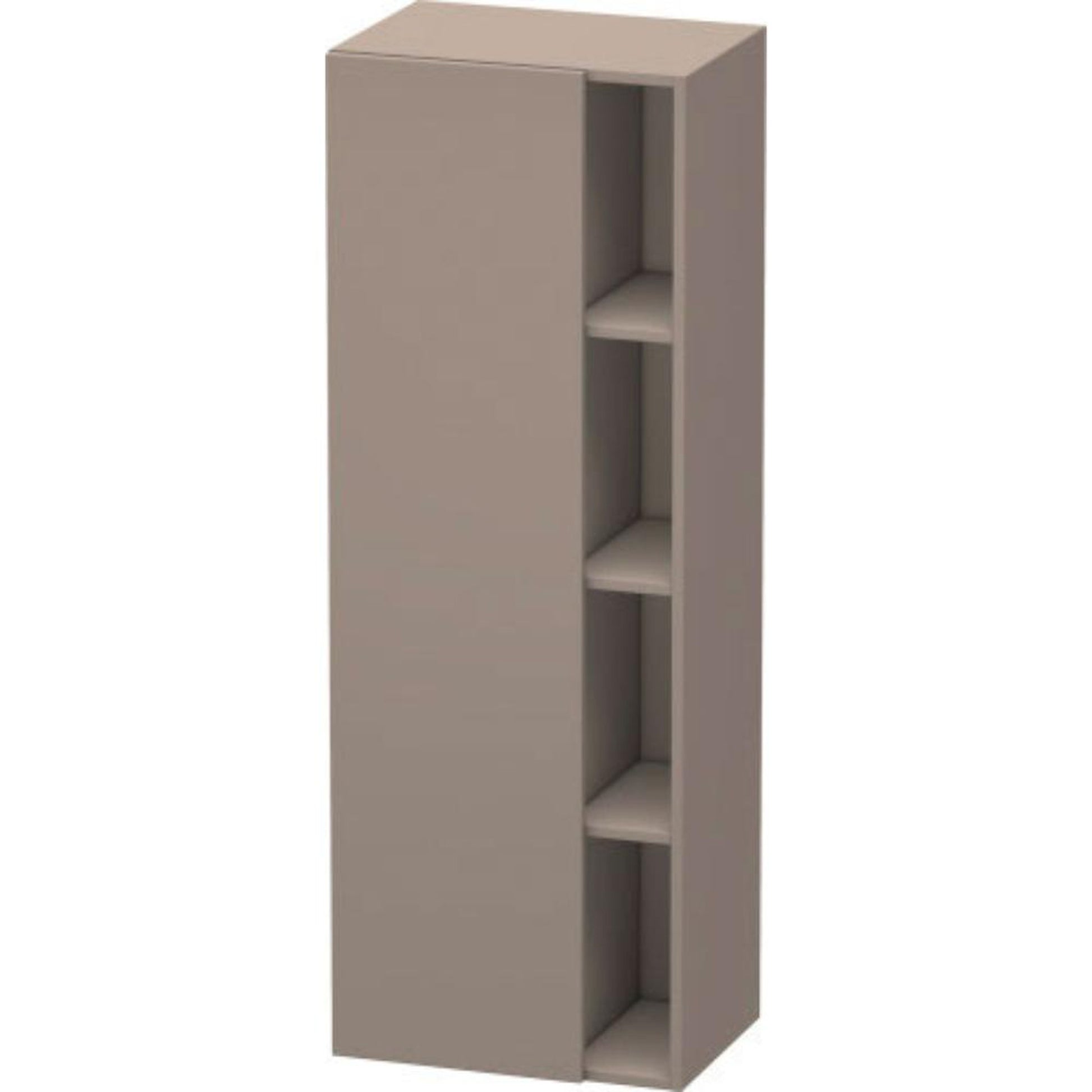 Duravit DuraStyle 20" x 55" x 14" Tall Cabinet With Left Hinge One Door in Basalt (DS1239L4343)