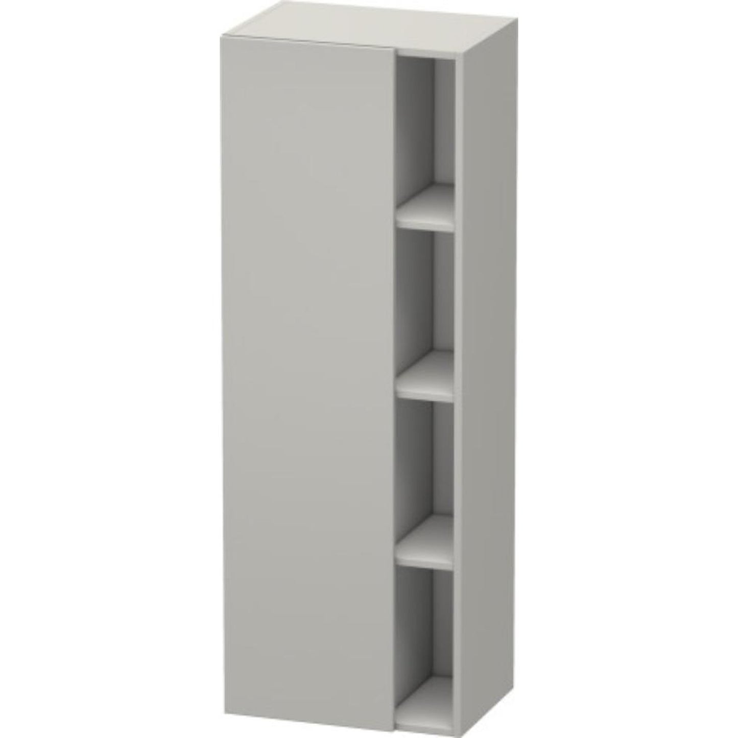 Duravit DuraStyle 20" x 55" x 14" Tall Cabinet With Left Hinge One Door in Concrete Grey Matt (DS1239L0707)