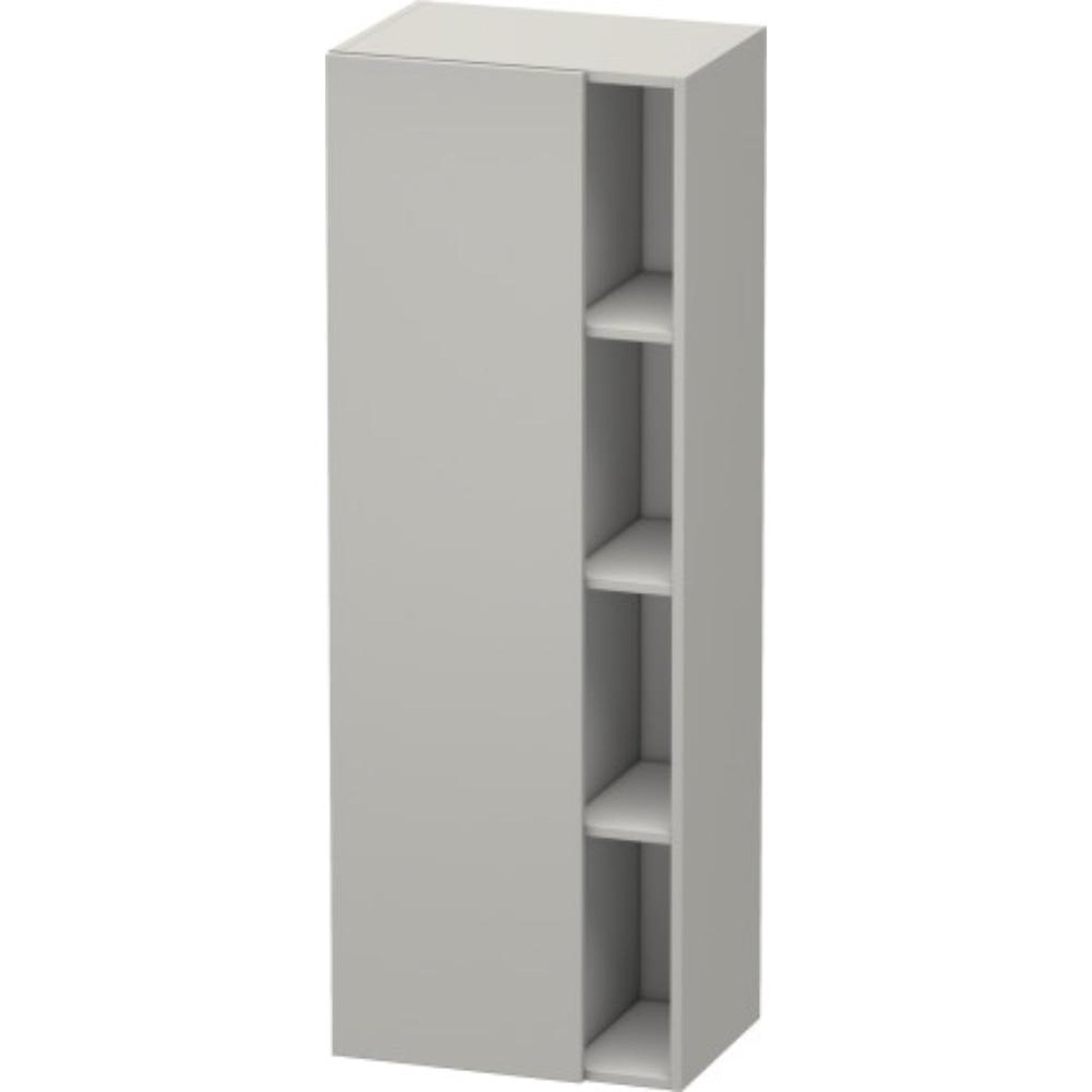 Duravit DuraStyle 20" x 55" x 14" Tall Cabinet With Left Hinge One Door in Concrete Grey Matt (DS1239L0707)