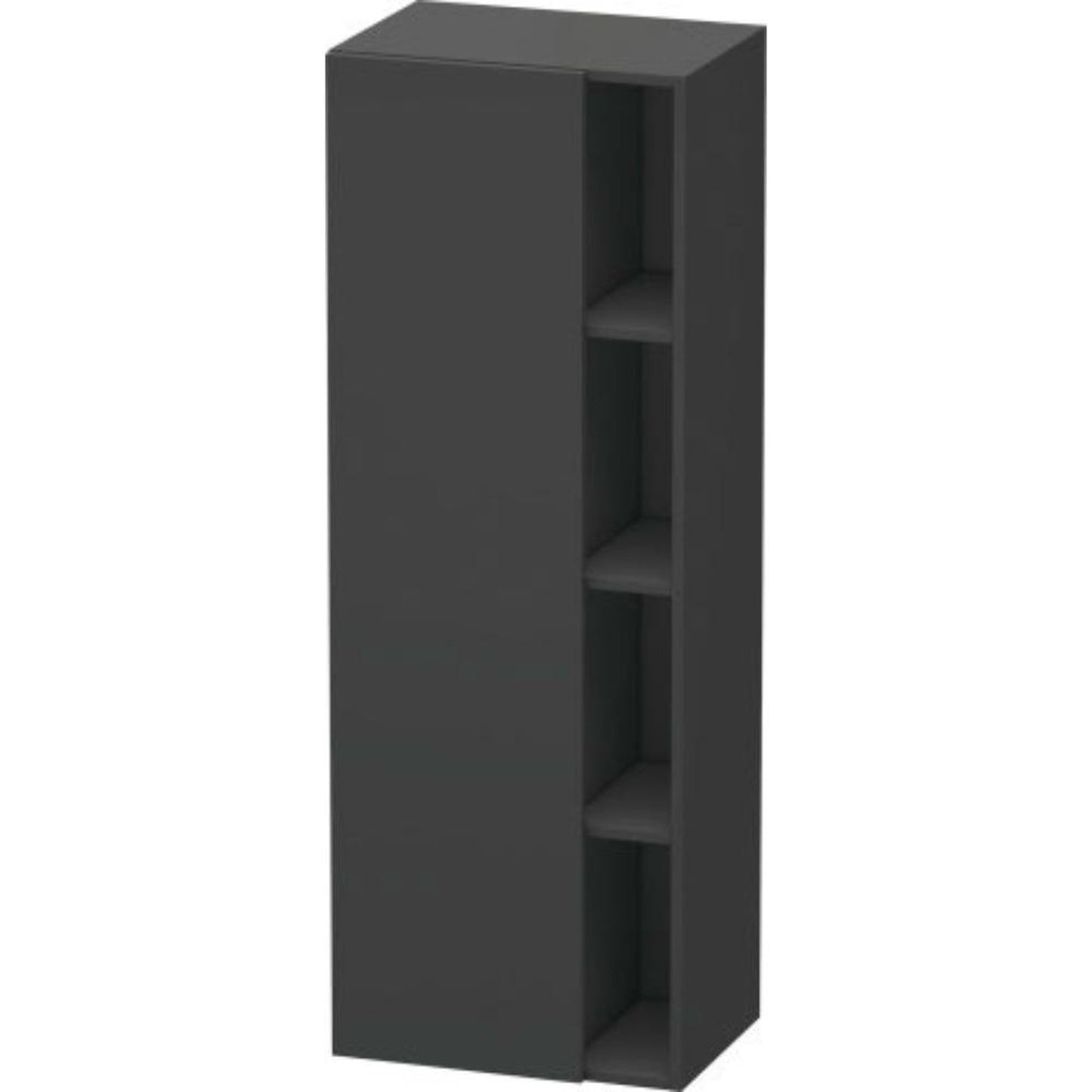 Duravit DuraStyle 20" x 55" x 14" Tall Cabinet With Left Hinge One Door in Graphite (DS1239L4949)