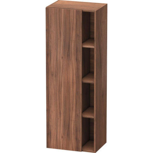 Duravit DuraStyle 20" x 55" x 14" Tall Cabinet With Left Hinge One Door in Natural Walnut (DS1239L7979)