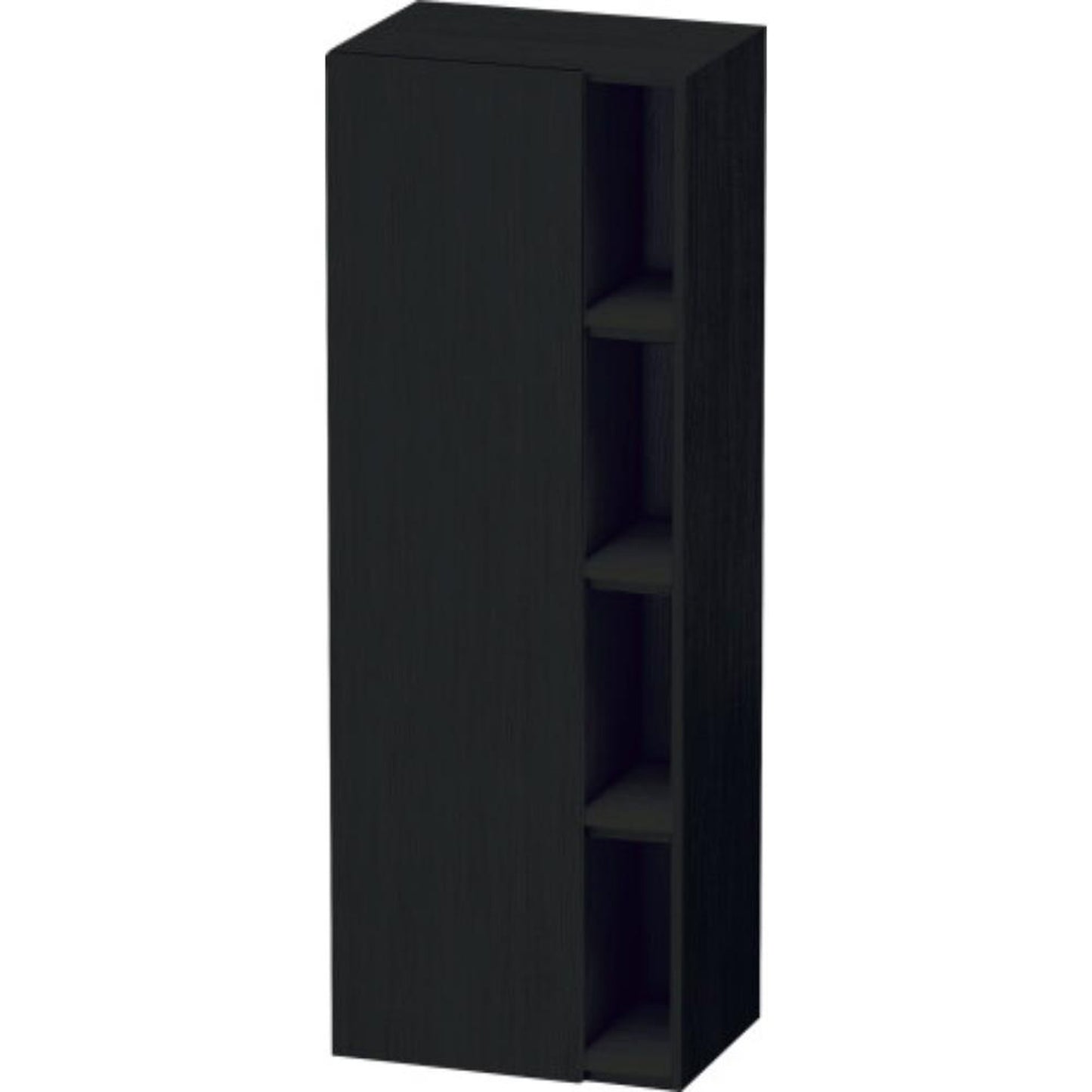 Duravit DuraStyle 20" x 55" x 14" Tall Cabinet With Left Hinge One Door in Oak Black (DS1239L1616)