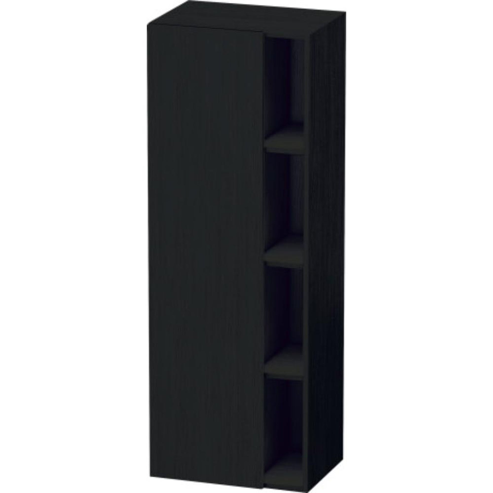 Duravit DuraStyle 20" x 55" x 14" Tall Cabinet With Left Hinge One Door in Oak Black (DS1239L1616)