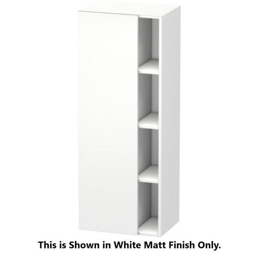 Duravit DuraStyle 20" x 55" x 14" Tall Cabinet With Left Hinge One Door in Silver Pine and Basalt (DS1239L3143)