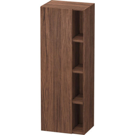 Duravit DuraStyle 20" x 55" x 14" Tall Cabinet With Left Hinge One Door in Walnut Dark (DS1239L2121)