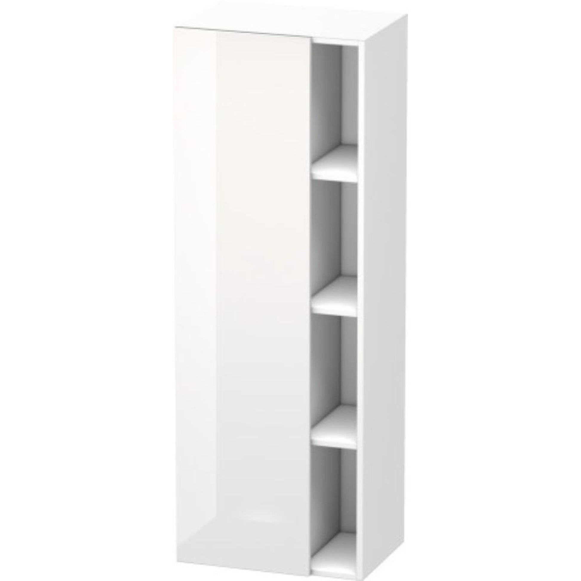 Duravit DuraStyle 20" x 55" x 14" Tall Cabinet With Left Hinge One Door in White High Gloss (DS1239L2218)