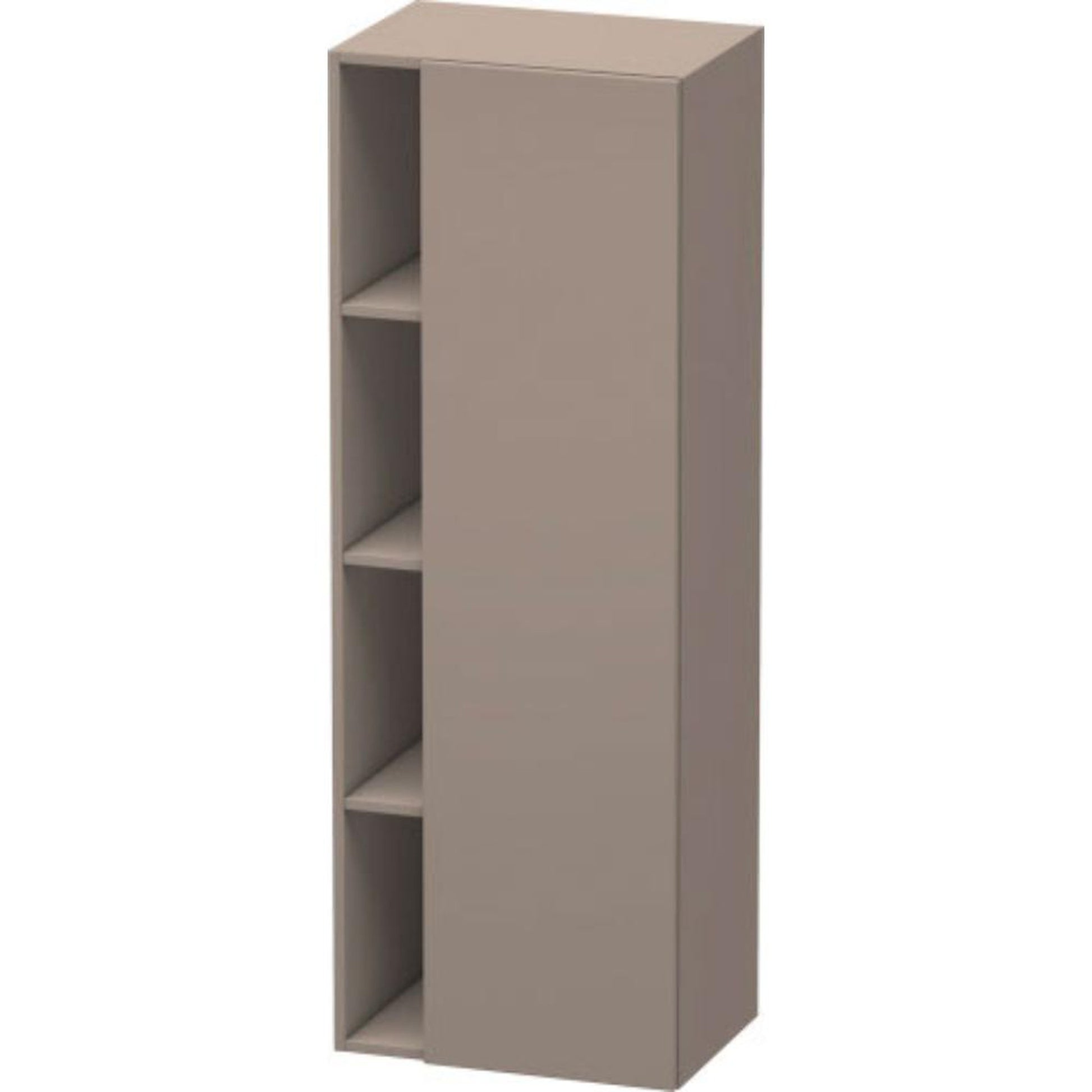 Duravit DuraStyle 20" x 55" x 14" Tall Cabinet With Right Hinge One Door in Basalt (DS1239R4343)