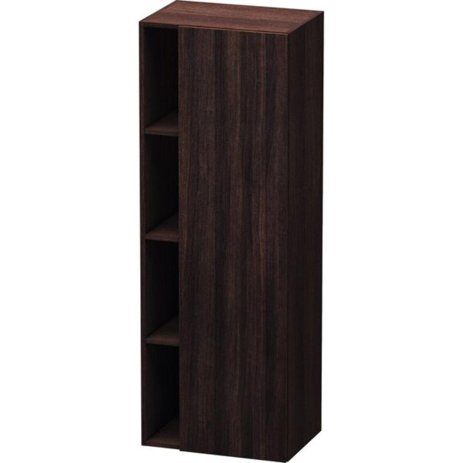 Duravit DuraStyle 20" x 55" x 14" Tall Cabinet With Right Hinge One Door in Chestnut Dark (DS1239R5353)
