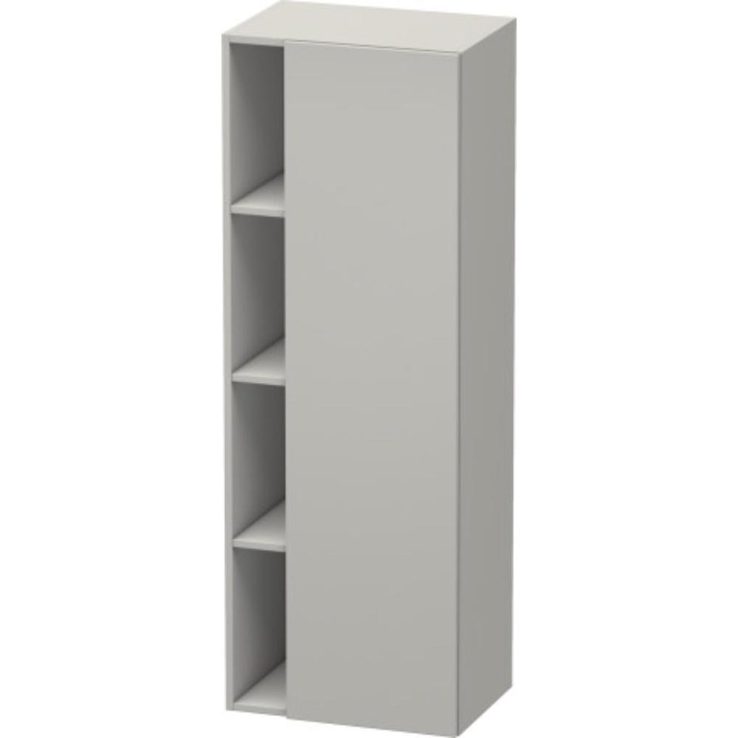 Duravit DuraStyle 20" x 55" x 14" Tall Cabinet With Right Hinge One Door in Concrete Grey Matt (DS1239R0707)
