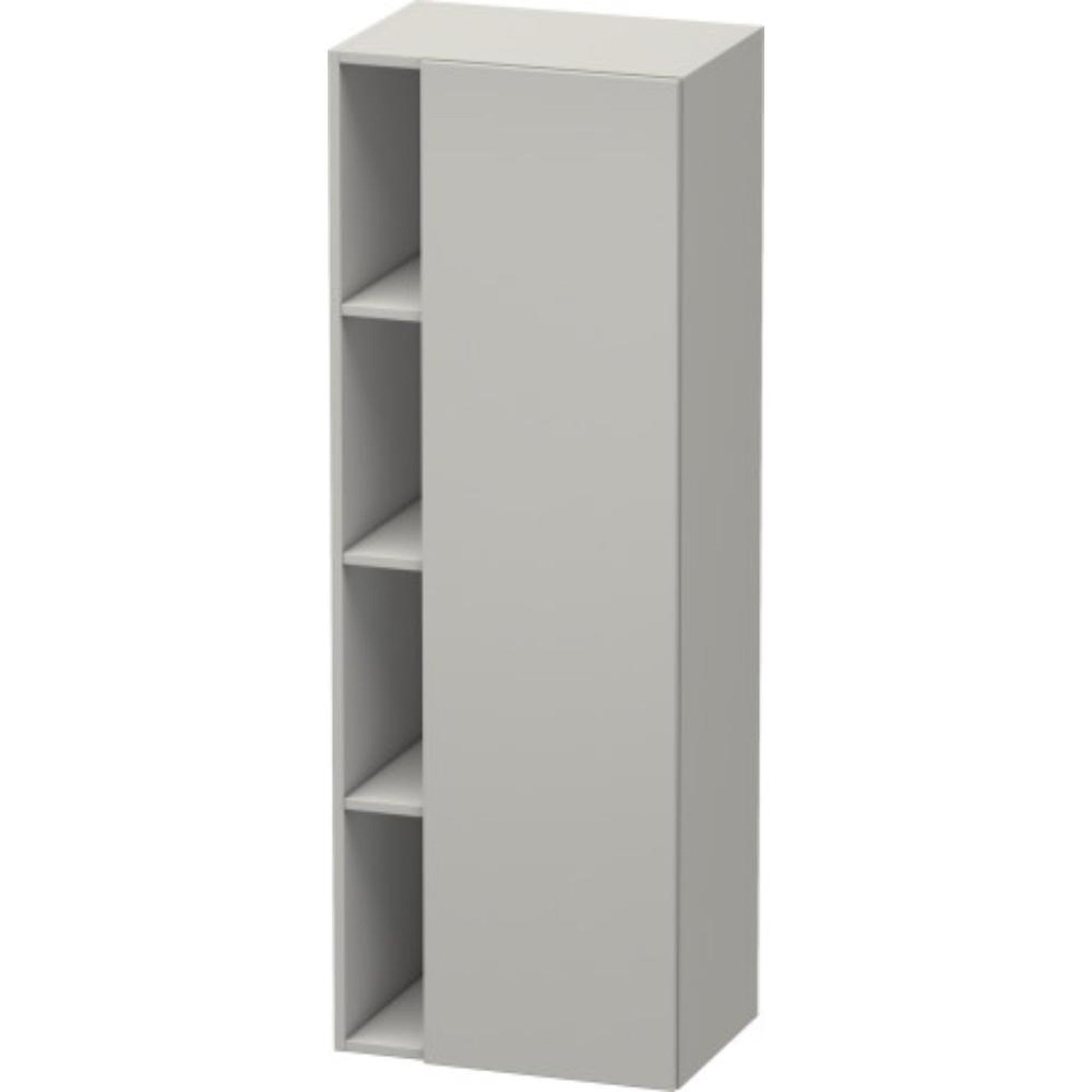 Duravit DuraStyle 20" x 55" x 14" Tall Cabinet With Right Hinge One Door in Concrete Grey Matt (DS1239R0707)