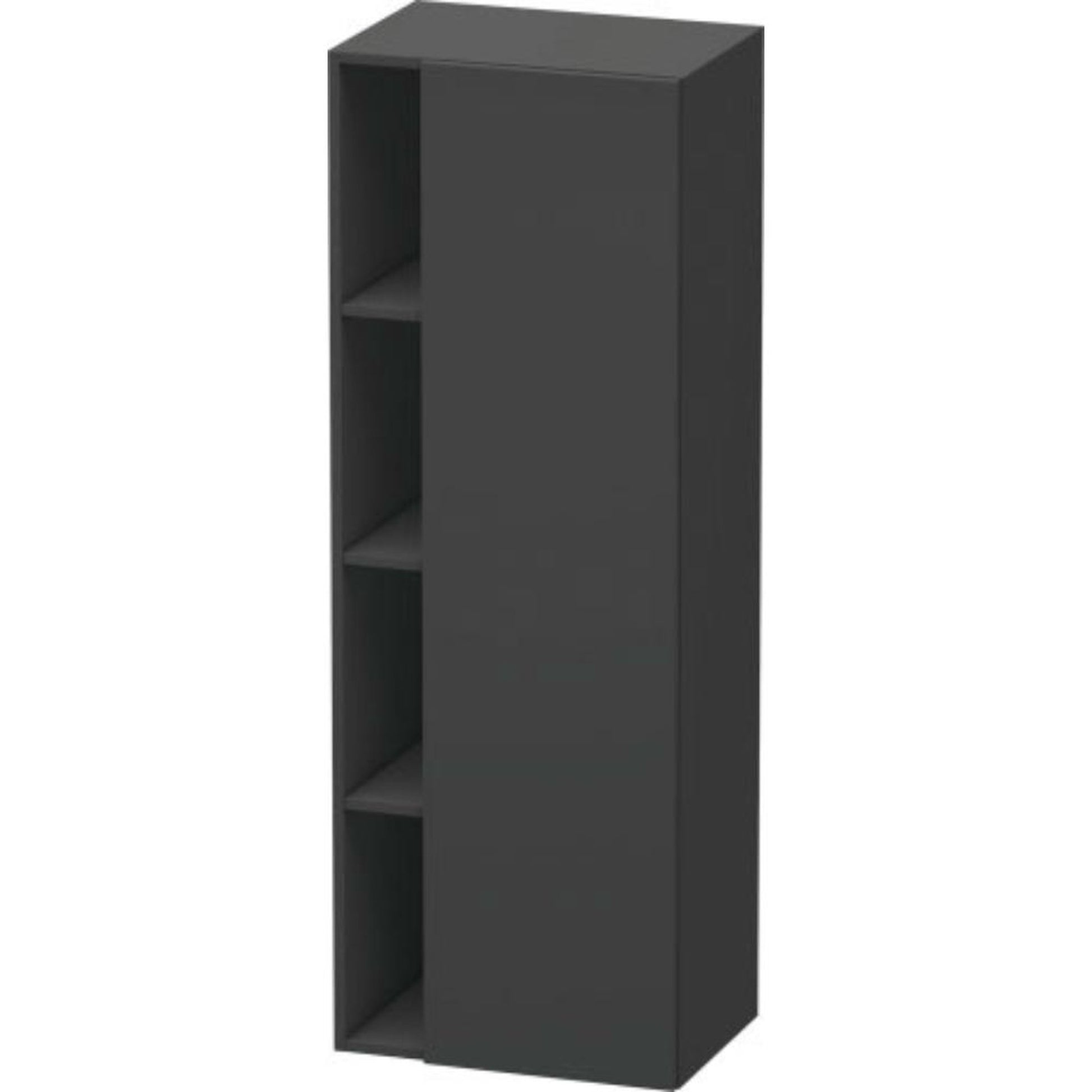 Duravit DuraStyle 20" x 55" x 14" Tall Cabinet With Right Hinge One Door in Graphite (DS1239R4949)