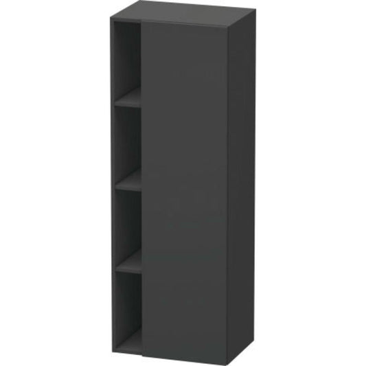Duravit DuraStyle 20" x 55" x 14" Tall Cabinet With Right Hinge One Door in Graphite (DS1239R4949)