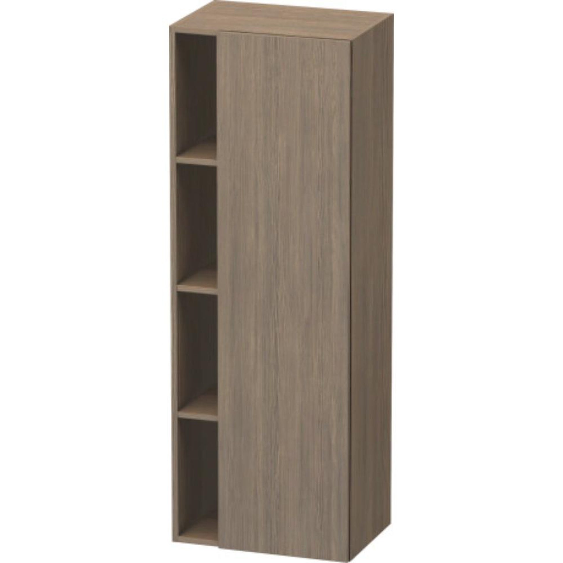 Duravit DuraStyle 20" x 55" x 14" Tall Cabinet With Right Hinge One Door in Oak Terra (DS1239R3535)