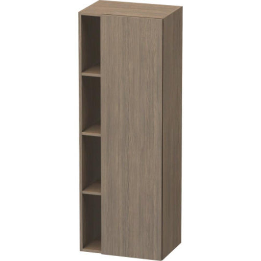 Duravit DuraStyle 20" x 55" x 14" Tall Cabinet With Right Hinge One Door in Oak Terra (DS1239R3535)