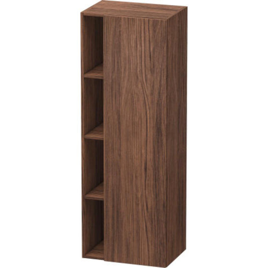 Duravit DuraStyle 20" x 55" x 14" Tall Cabinet With Right Hinge One Door in Walnut Dark (DS1239R2121)